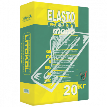 Гидроизоляция цементная LITOKOL ELASTOCEM MONO, 20 кг