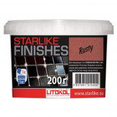 Добавка LITOKOL STARLIKE "RUSTY", (красный металлик), 200 г