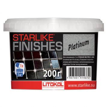 Добавка LITOKOL STARLIKE "PLATINUM", (платина), 200 г