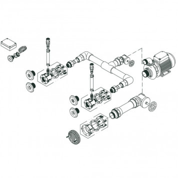 Комплект системы г/м "Standard", 2 форсунки,насос - 0,5 кВт, 230 В, 50 Гц,