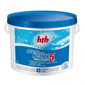  HTH Многофункциональные таблетки стабилизированного хлора 5 в 1 ( 5 кг )