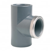 Тройник 90° c металлическим кольцом EFFAST d20x1/2" (RGRTIR020B)