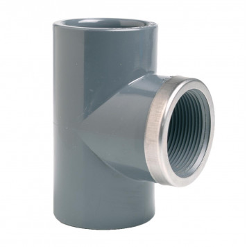 Тройник 90° c металлическим кольцом EFFAST d20x1/2" (RGRTIR020B)